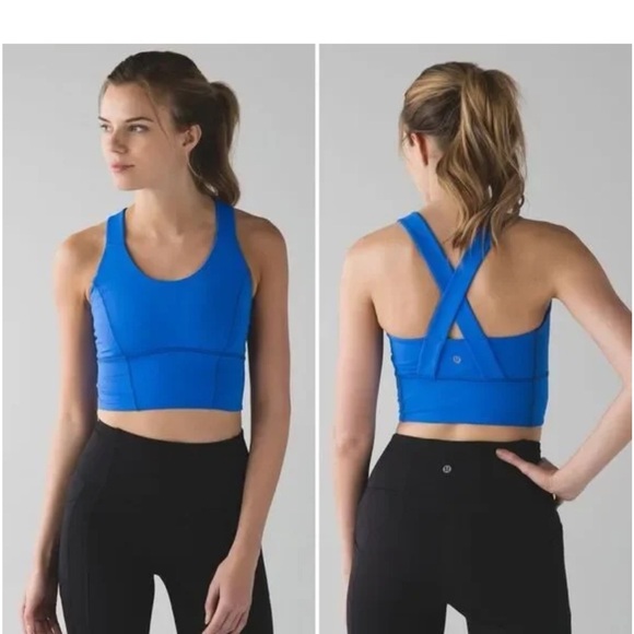 lululemon athletica Other - Lululemon Athletica Vibrant Blue Crossback Sports Bra